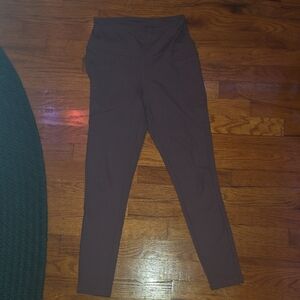 Brown High-Waisted Leggings